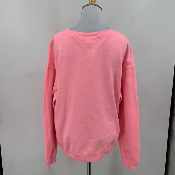 Nickelodeon Sweatshirt Womens L Large Bubblegum RugRats Big Graphic Pullover - Picture 6 of 13
